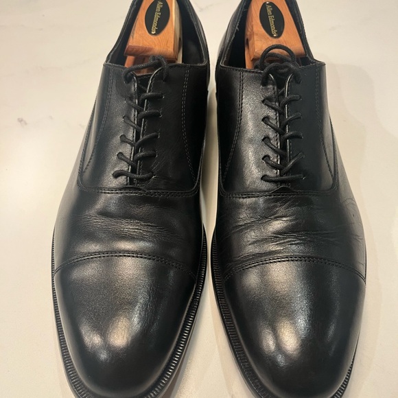 Broletto Other - Broletto Black Leather Men's Cap Toe Oxfords Made in Italy Size 9.5 M